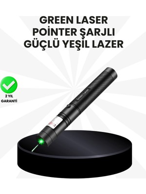 Astraltech Yüksek Güçlü Yeşil Lazer Pointer 5000MW Şarjlı