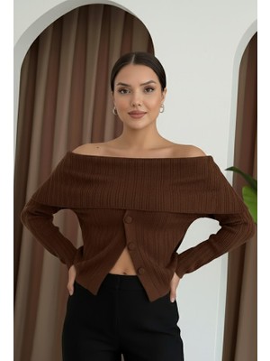 Salome Butik Madonna Düğmeli Triko