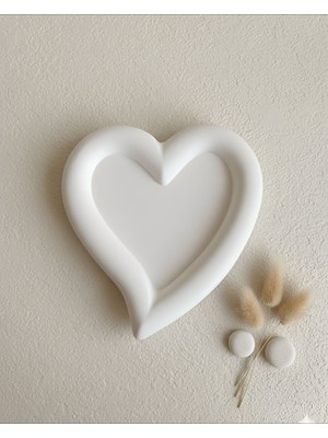 Bilby Kalp Desenli Dekoratif Taki Tabağı