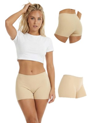 New Lilla 501 Basic Lazer Kesim Dikişsiz Kadın Boxer Külot