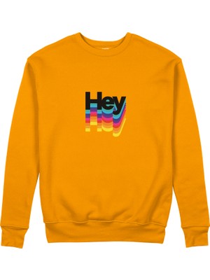 The Lucid Lab Hey Sweatshirt - Turuncu