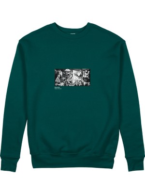 The Lucid Lab Guernica Sweatshirt - Koyu Yeşil