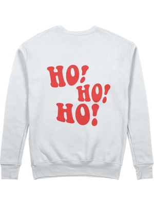 The Lucid Lab Ho Ho Ho Sweatshirt - Beyaz