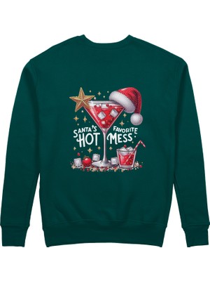 The Lucid Lab Hot Mess Sweatshirt - Koyu Yeşil