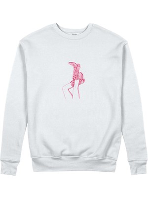 The Lucid Lab Hot Steps Sweatshirt - Beyaz