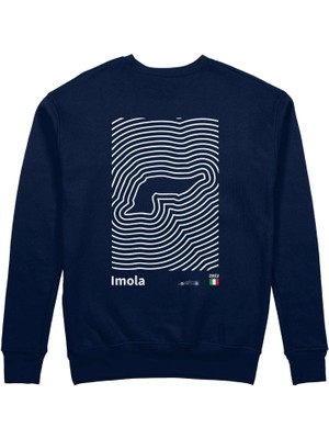 The Lucid Lab Imola Circuit Artwork Sweatshirt - Lacivert