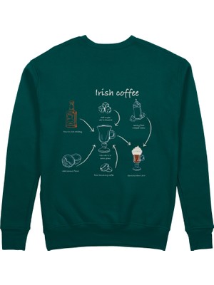 The Lucid Lab Irish Coffee Sweatshirt - Koyu Yeşil
