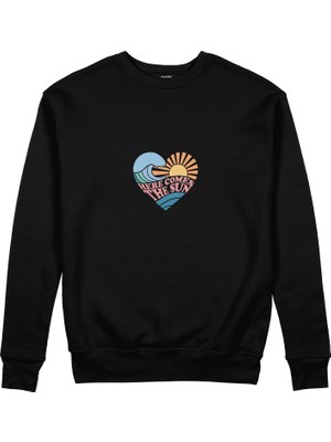 The Lucid Lab Here Comes The Sun Sweatshirt - Siyah