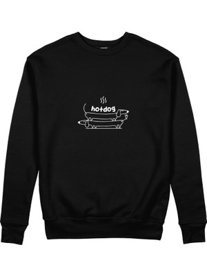 The Lucid Lab Hotdog Sweatshirt - Siyah