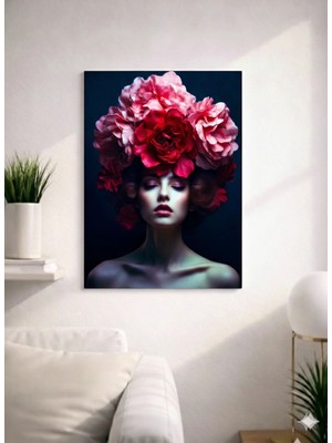 Floral WOMAN11  Tasarım Mdf Tablo (27X18)