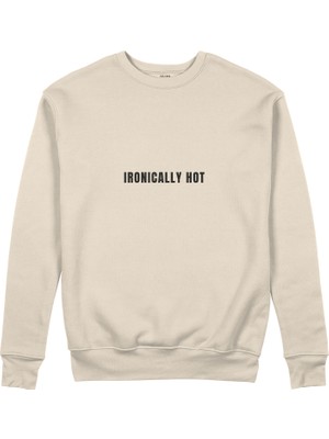 The Lucid Lab Ironically Hot Sweatshirt - Bej