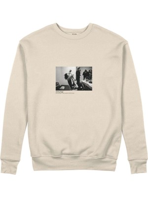 The Lucid Lab Jimmy Page Backstage Indianapolis 1975 Sweatshirt - Bej
