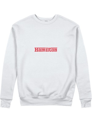 The Lucid Lab Hamilton / Ferrari Sweatshirt - Beyaz