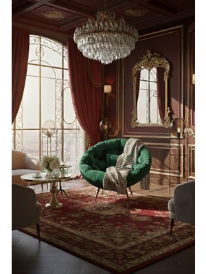 AVYNA Obsıdıan™ Exclusive Tekli Koltuk Berjer | Üst Segment Tasarım – Tay Tüyü - Yeşil