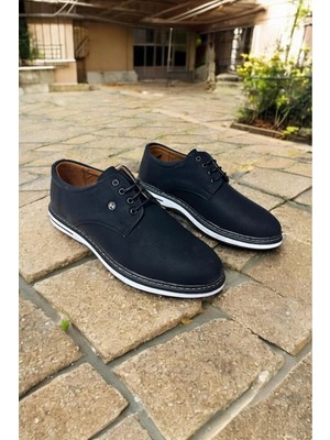 Romex Erkek Ayakkabı,bagcıklı Rahat,comfort Taban Jelli Taban Şık Tasarım Nubuk Deri