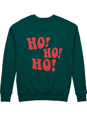 The Lucid Lab Ho Ho Ho Sweatshirt - Koyu Yeşil