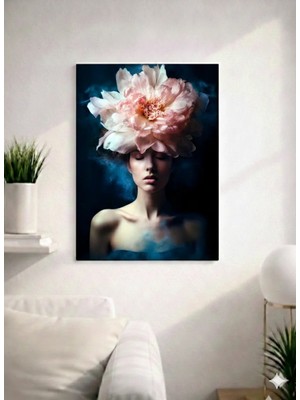 Floral WOMAN17  Tasarım Mdf Tablo (27X18)