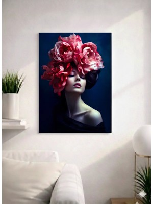 Floral WOMAN14  Tasarım Mdf Tablo (27X18)
