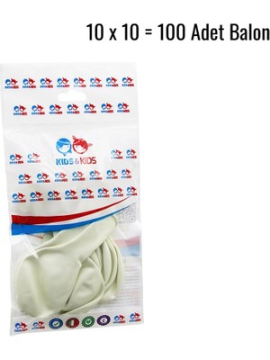 Luz&pos Beyaz 100PCS Balon G-90A