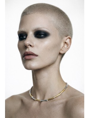 Syrıx Due Necklace-Gold / Choker / Gold-Plated