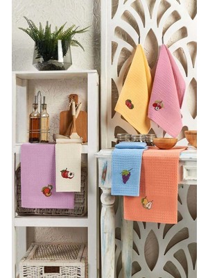 Mira Home 6 Parça Mutfak Kurulama Bezi 30 x 50 cm Fruit
