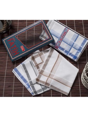 Mira Home Fatih Kutulu 40X40 cm 12 Adet Kumaş Mendil Fm 02