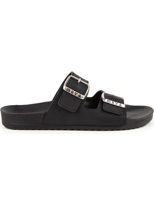 Muya 31500-NOVA , Siyah Anatomik Taban, Şık, Ultra Hafif, Günlük Erkek Terlik