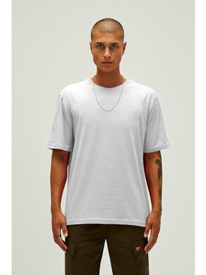 Bad Bear Badbear Small Lınes Erkek T-Shırt Os / Off-Whıte Beyaz