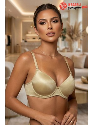 Le Jardin Premium Kadın Mikro Kaplı Askıları Çıkabilen Destekli Dolgulu Basic Kutulu Tek Sütyen