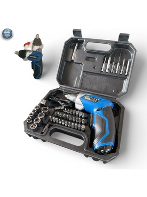 Hyundai HPA0416 Şarjlı Tornavida 4V 1.3AH 4nm 200 Dev/dk 1/4” Hex Lokmalı Set