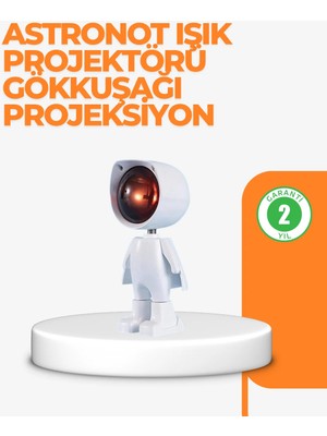 Teknodayım USB Şarjlı Taşınabilir Gün Batımı Projektör Lambası