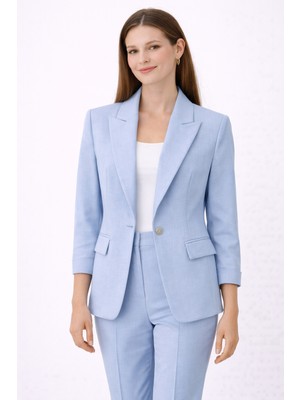 Ekol Tek Düğmeli Kapak Cepli Ceket 1184