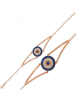 Supertrend Gümüş Rose Nazar Bayan Bileklik