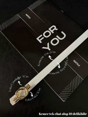 Fiori Ince Yılan Tokalı Basic Kadın Pantolon Kemeri, Ceket Kemeri, Elbise Kemeri