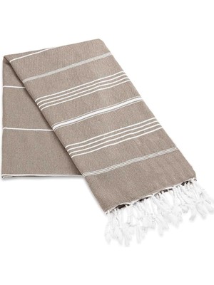 Mira Home Summer Wind Soft %100 Pamuk Peştemal 100X180 cm Kahve