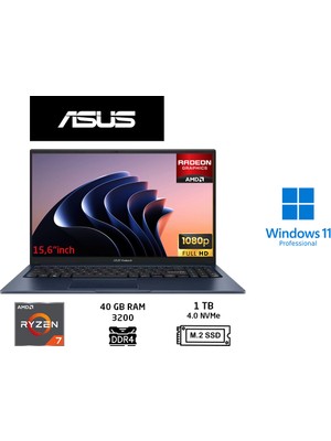 Asus Vivobook 15 M1502YA-BQ579 Amd Ryzen 7 5825U 40GB 1tb SSD 15.6" Taşınabilir Bilgisayar W11 Pro