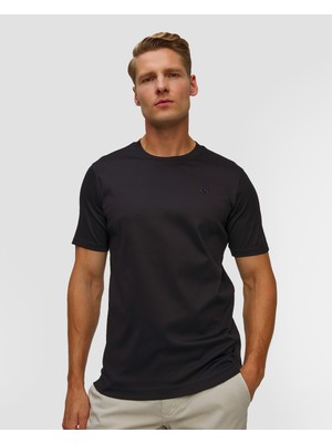 Paul & Shark Erkek Regular Fit Yuvarlak Yakalı %100 Pamuklu Shark Logolu Kısa Kollu Lacivert-Gümüş T-Shirt 15311610-50F