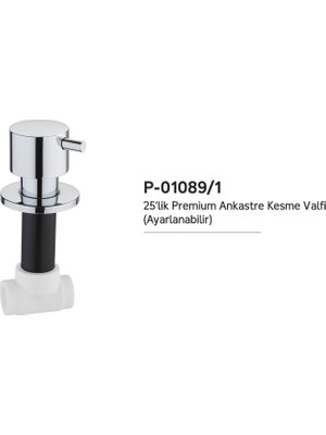 Pronto 25 Lik Premium Ankastre Ara Kesme Valfi