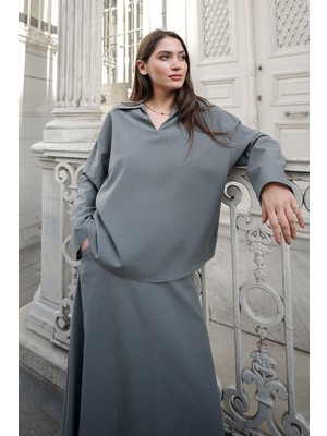 Molly Nelly Kadın Keten Etek Bluz Ince Yazlık Takım