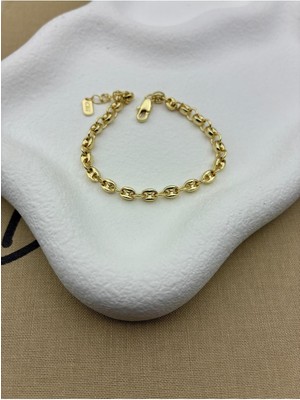 Hedef Bujiteri 14K Gold Renk Basıc Düğme Model Bileklik CM111