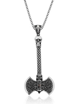 Supertrend Gümüş Balta Erkek Kolye