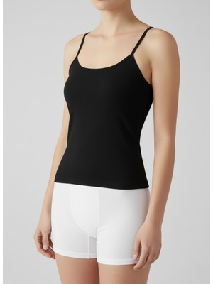 Balkonda Kadın Atlet 3'lü Ekonomik Paket Ip Askılı Pamuklu Esnek - Ceylanoğlu