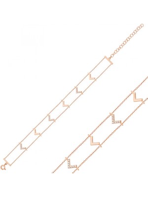 Supertrend Gümüş Rose V Bayan Bileklik