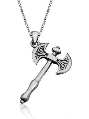 Supertrend Gümüş Balta Erkek Kolye