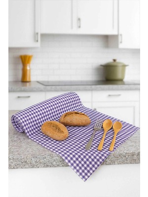 Mira Home Zefir Desen Sofra Bezi Masa Örtüsü 170 x 170 cm Lila