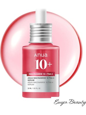 Anua Niasinamid 10 + Txa 4 Serum, Hyaluronik Asit, Traneksamik Asit, Cam Gibi Pürüzsüz Cilt Için Yüz Serumu, Işıltı Veren Serum, Koyu Leke Bakımı, Doğum Sonrası Cilt Bakımı, Kore Cilt Bakımı