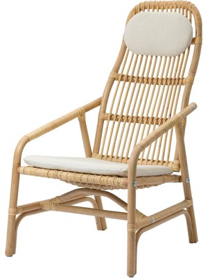 Hobiurun Rattan koltuk, rattan, GRYTTOM minderli