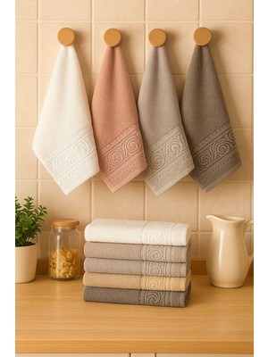 Mira Home 6 Parça Mutfak Havlusu Seti %100 Pamuklu Dalga