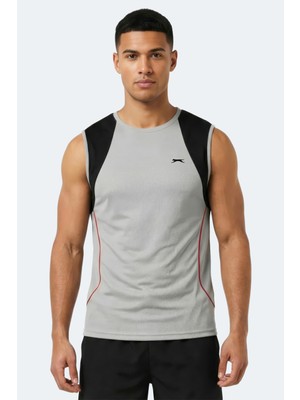 Slazenger Revolve Erkek Kolsuz Gri Atlet