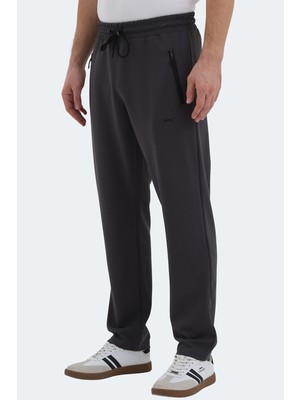 Slazenger Kıngstor I Erkek Fermuar Cepli Gri Eşofman Altı